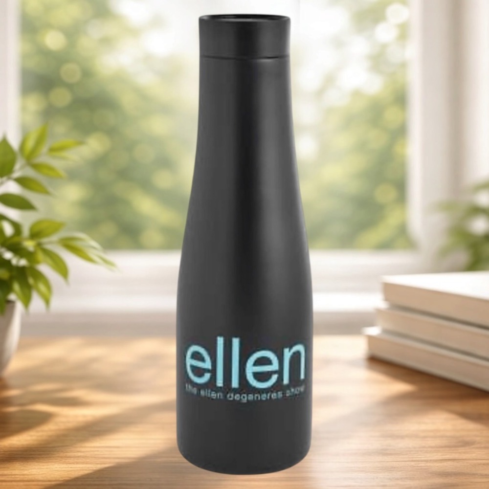 RARE‎ Official Ellen Show Insulated Water Bottle - Matte Black #129560